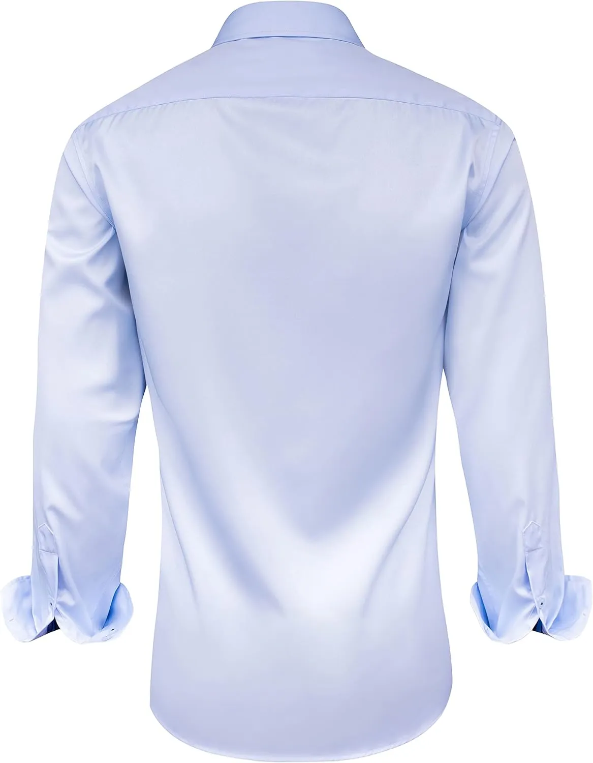 Alimens & Gentle Men's Dress Shirts Long Sleeve Wrinkle-Free Business Casual Button Down Shirt