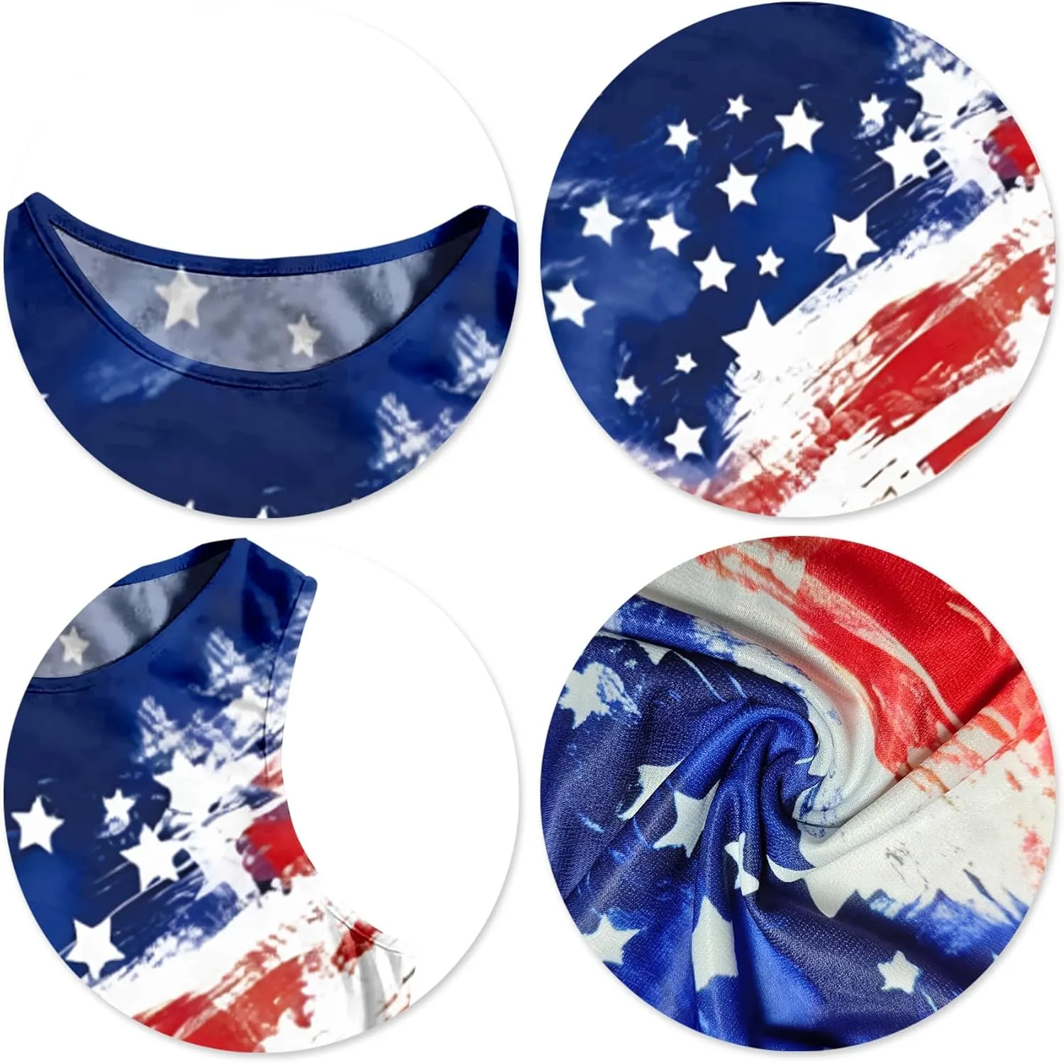 American Flag Crop Tank Tops Women: Patriotic Shirts USA Flag T-Shirt 4th of July Sleeveless Tee Tops