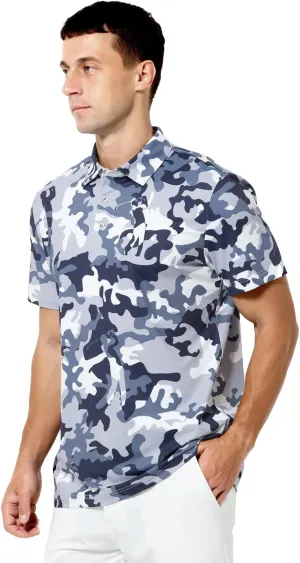Arjen Kroos Men's Golf Polo Shirt Wicking Quick-Dry Athletic Print Performance Short Sleeve Polo
