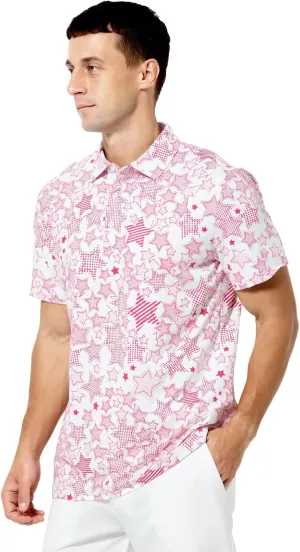 Arjen Kroos Men's Golf Polo Shirt Wicking Quick-Dry Athletic Print Performance Short Sleeve Polo