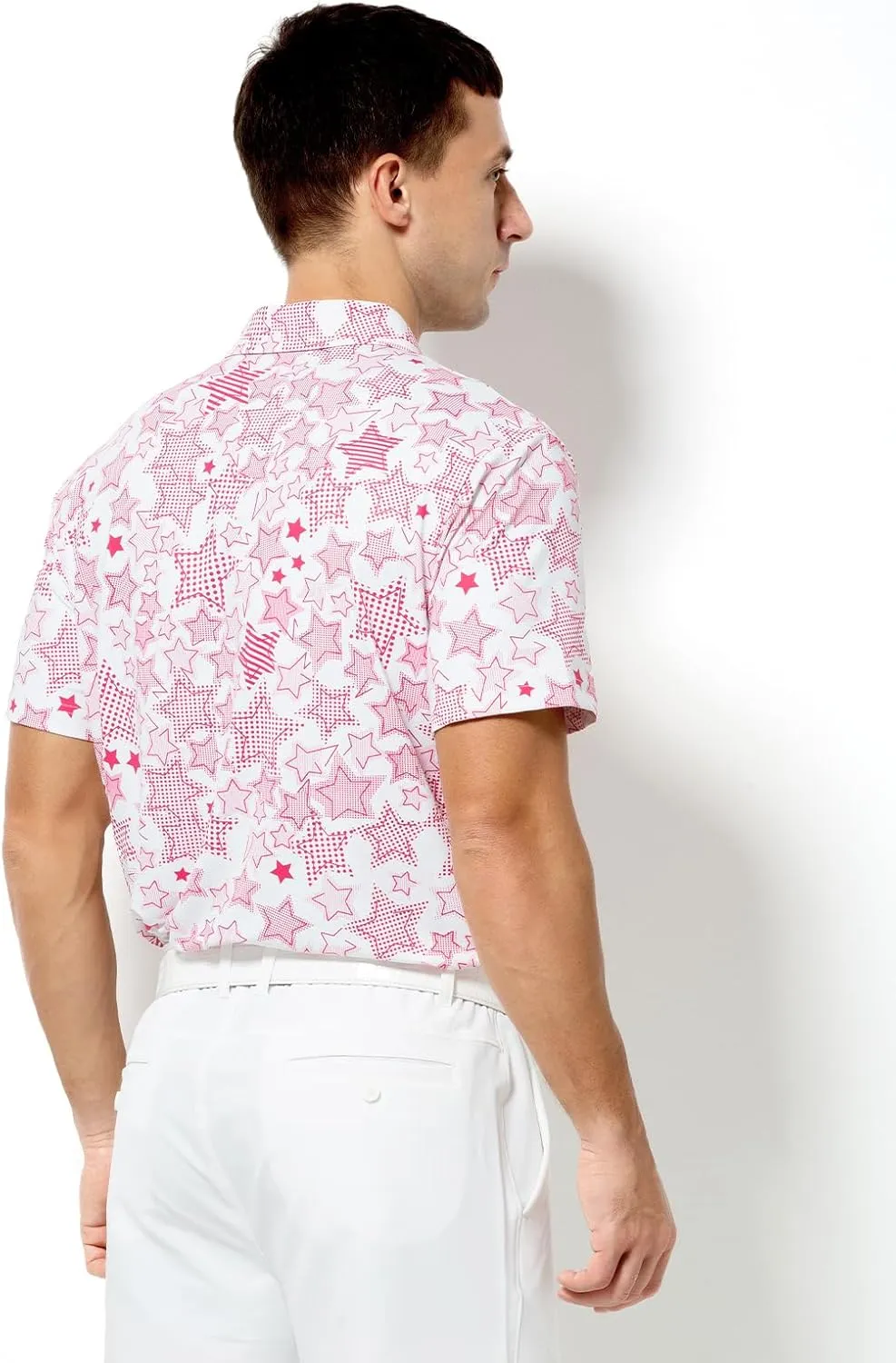 Arjen Kroos Men's Golf Polo Shirt Wicking Quick-Dry Athletic Print Performance Short Sleeve Polo