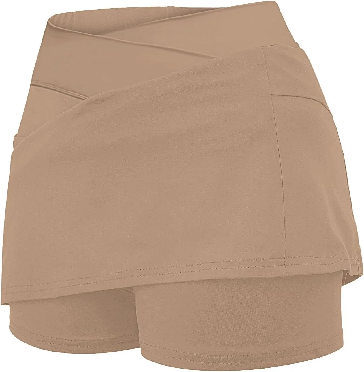 Athletic Skorts for Women High Waist Tummy Control Golf Skorts Pockets Trendy Plus Sized Tennis Skirt with Shorts
