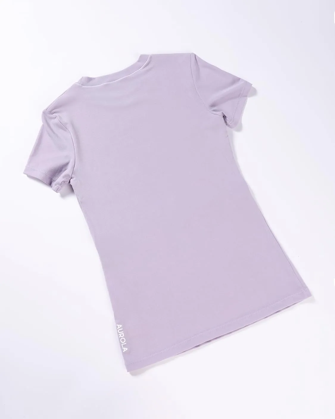 AUROLA Everyday Fitted T-Shirt for Women,Crew Neck Basic Short Sleeves T ShirtCrop Tops Modal Slim Fit Tee