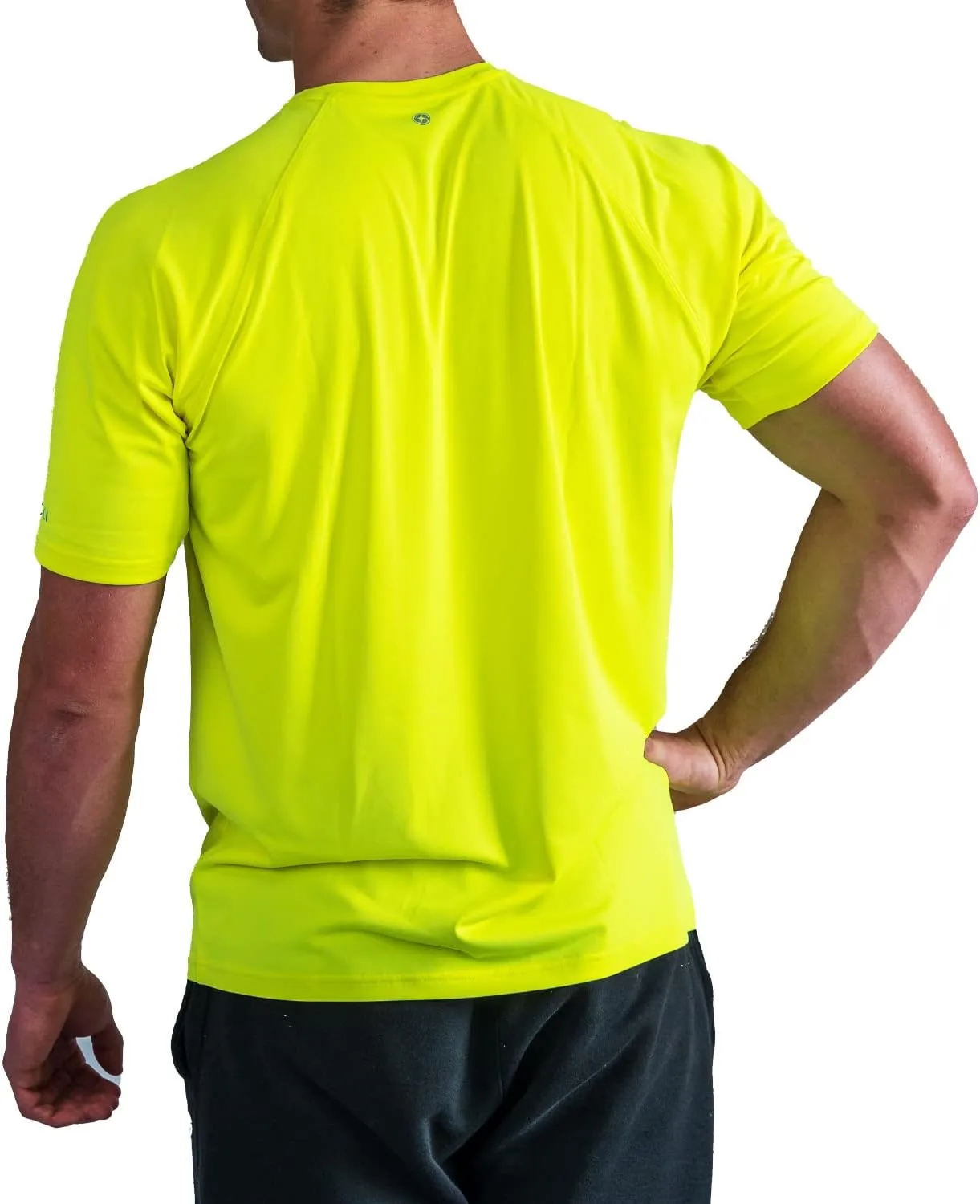 BUILTCOOL Mens Crew Neck Raglan Shirt  Quick Dry Shirts for Men, Instant Cooling Moisture Wicking, UPF 50 Sun Protection