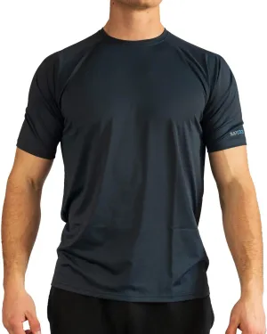 BUILTCOOL Mens Crew Neck Raglan Shirt  Quick Dry Shirts for Men, Instant Cooling Moisture Wicking, UPF 50 Sun Protection