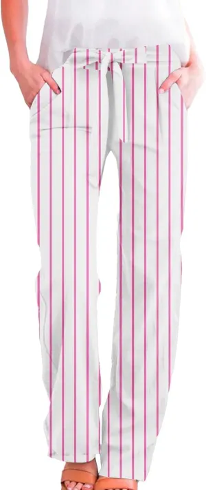 Cargo Japanese Pants for Women Cotton Linen Wide Leg Pants Casual Summer Boho Baggy Lantern Trouser with Pockets