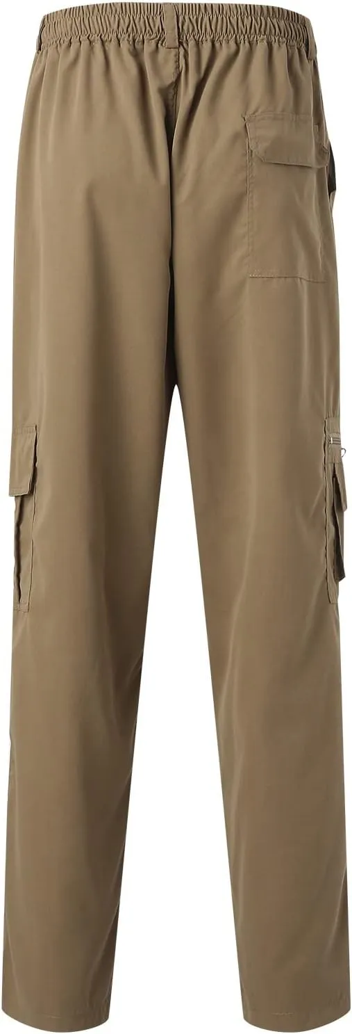 Cargo Pants for Men Big and Tall, Athletic Workout Trouser Casual Cargo Pants Fleece Joggers Sweat Pants for Men Mens