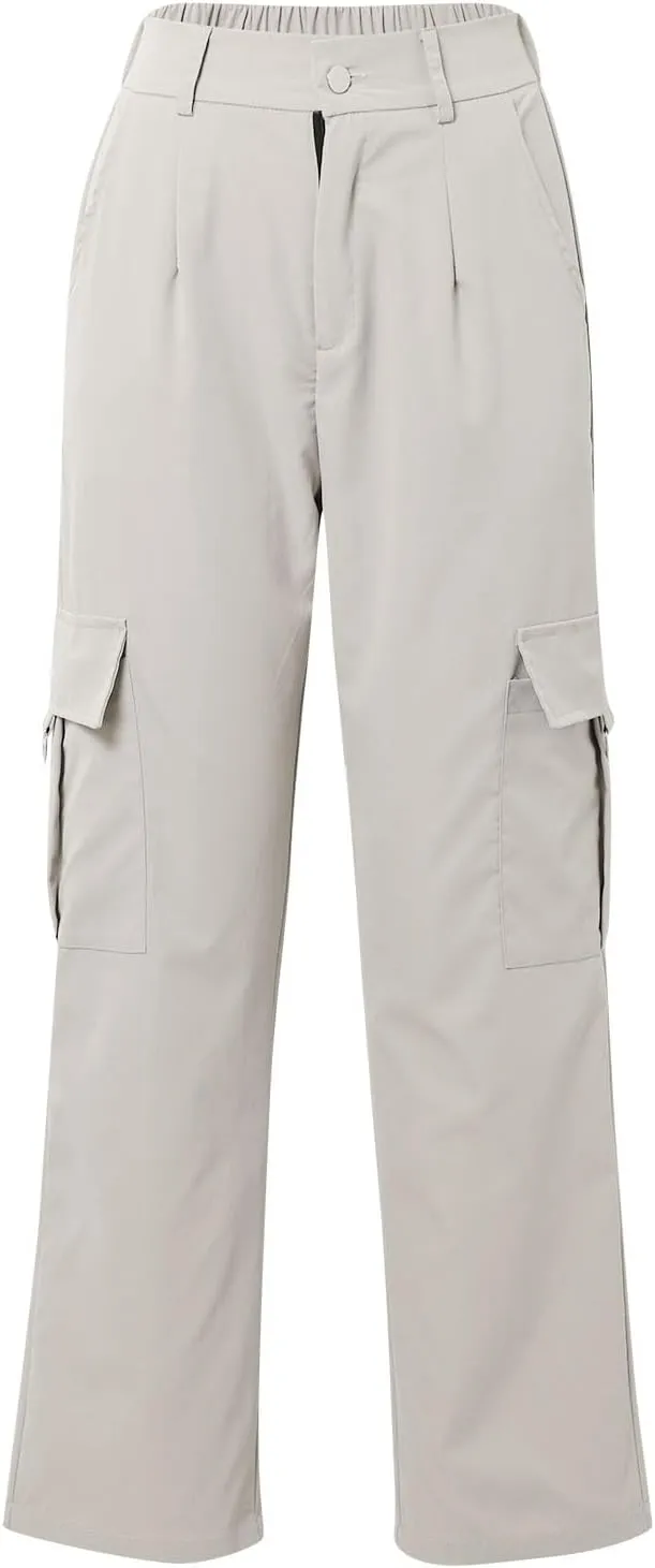 Cargo Pants for Women High Waisted Casual Pants Work Pants Baggy Stretchy Wide Leg Y2K Streetwear with Pockets