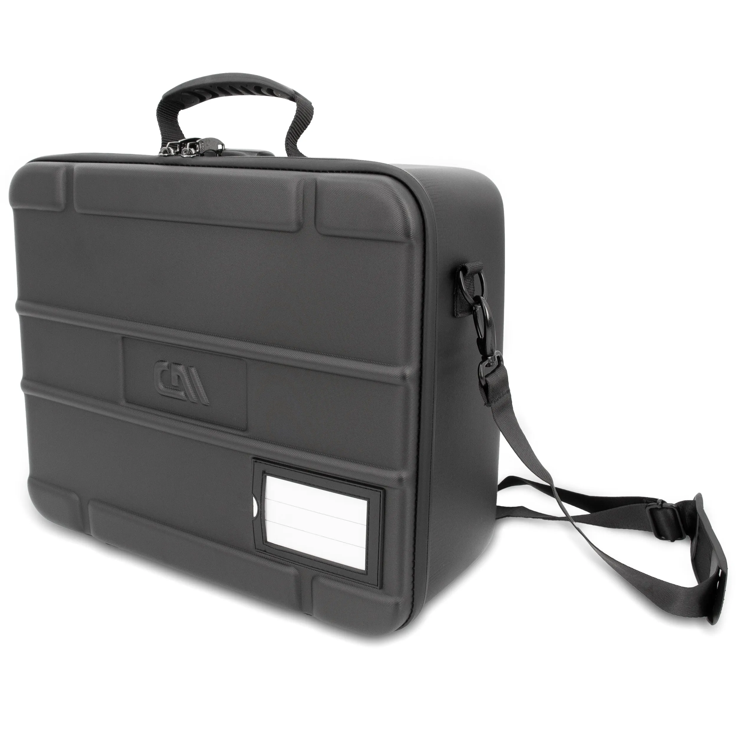 CASEMATIX Mixer Case Compatible With Behringer Flow 8 or Xenyx 802s in Two Customizable Trays - Fits DJ Mixers and More up to 13.5" x 10.5" x 2.2"