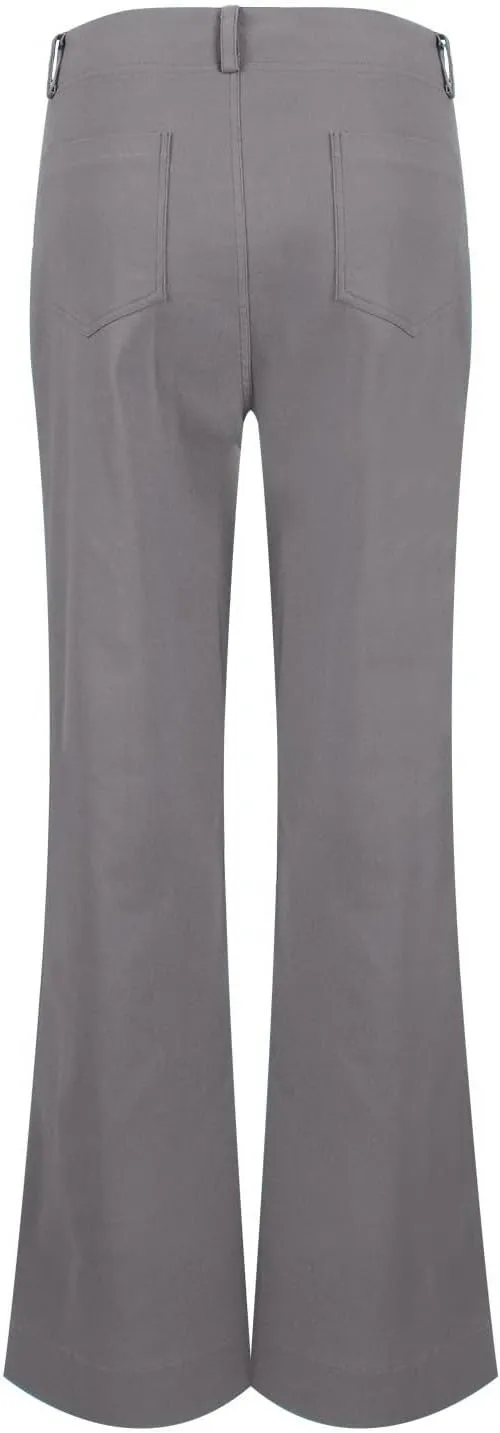 Causal Wide Leg Pants for Women Y2K Stretch Twill High Waisted Chino Pants Comfy Slim Fit Dress Pants with Pockets