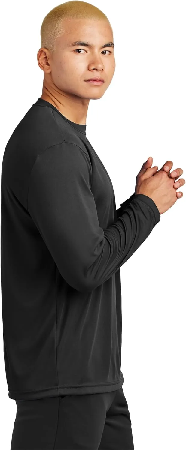Clothe Co. Mens Long Sleeve Tee Shirts Moisture Wicking Dry Fit T-Shirts (Available in Big & Tall)