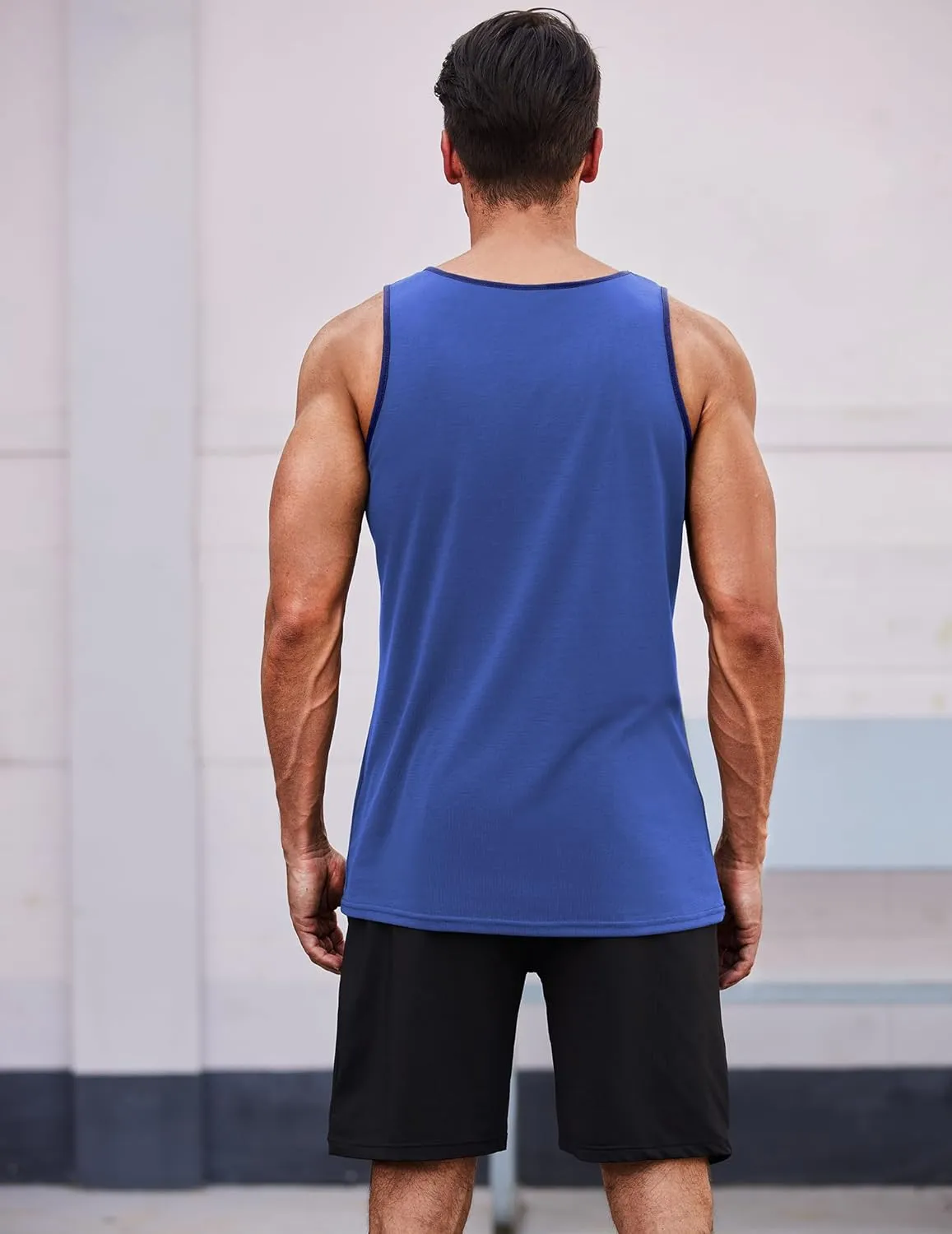 COOFANDY Men's Athletic Running Tank Tops 3 Pack Sleeveless Workout Gym Shirts Muscle Tee Casual Beach T Shirt