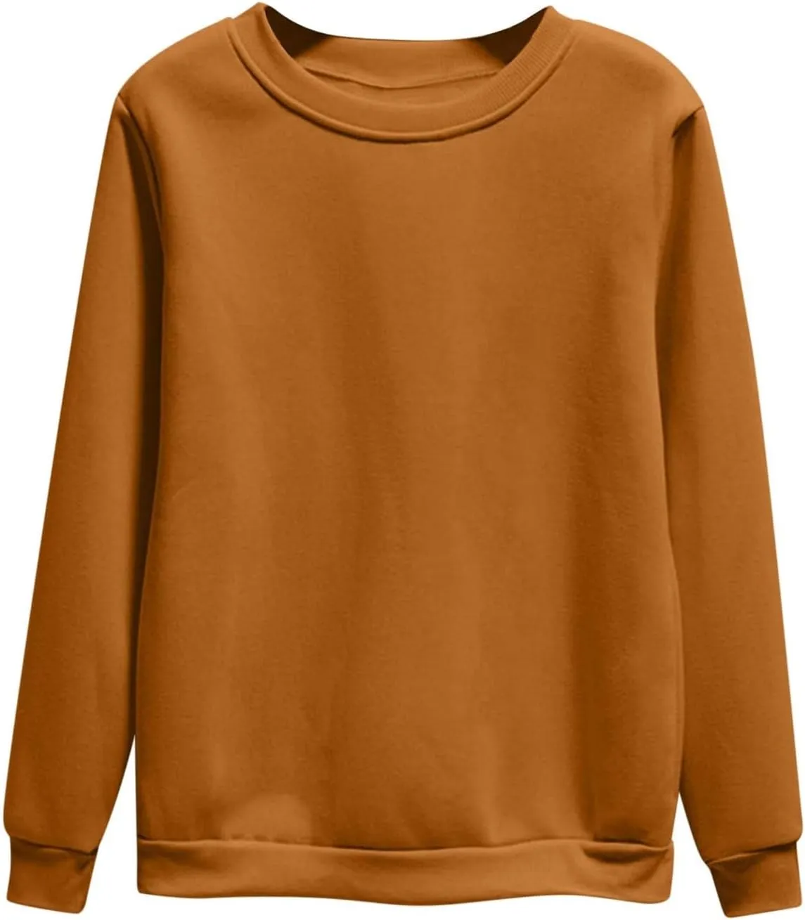 Crewneck Sweatshirts Womens Fall Fashion 2024 Long Sleeve Tops Pullover Plus Size Cute Casual Trendy Winter Clothes