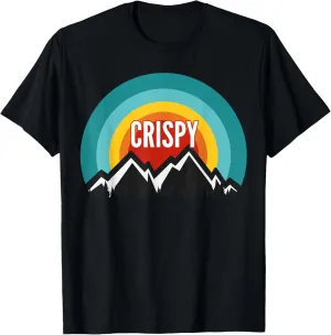 Crispy, Vintage Retro Sunset Design T-Shirt