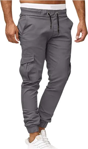 DuDubaby Men's Sports Casual Jogging Trousers Lightweight Hiking Work Pants Outdoor Pant