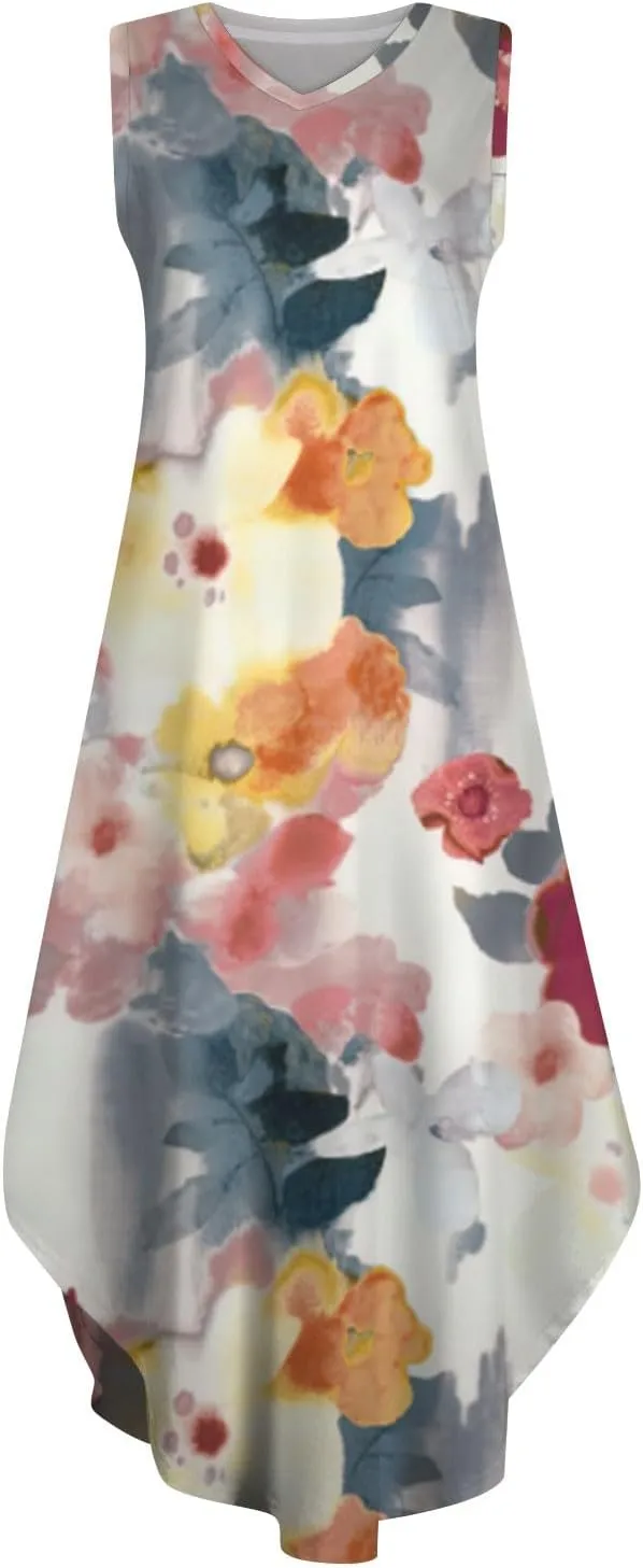 Elegant Sleeveless Maxi Dress for Women 2025 Dresses for Women, Resort Wear, and Hawaiian Sun Dress