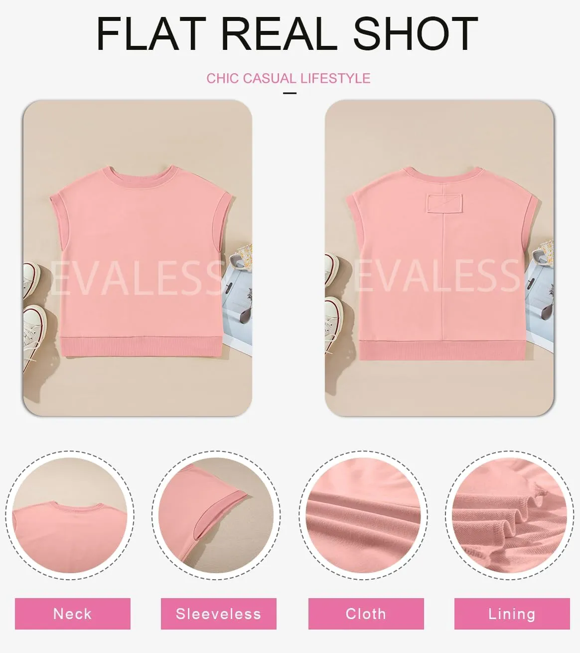 EVALESS Cap Sleeve Tops for Women Summer Tank Tops Basic Tee Shirts Casual 2024 Fashion Clothes Outfits