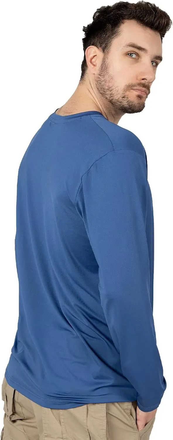 Fishing Shirts for Men Long Sleeve UPF 50  UV Sun Protection Quick Dry Rash Guard Hiking Running Walking Shirt