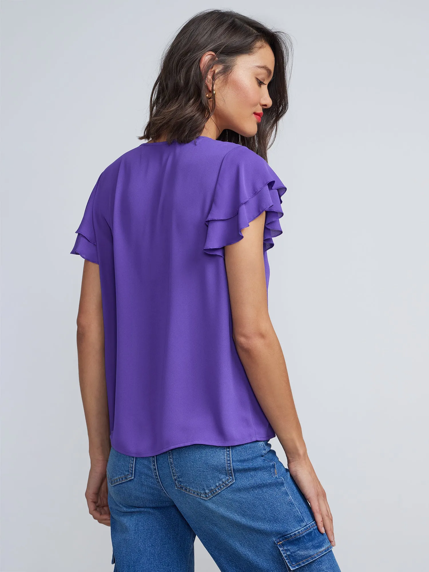 Flutter Sleeve Top