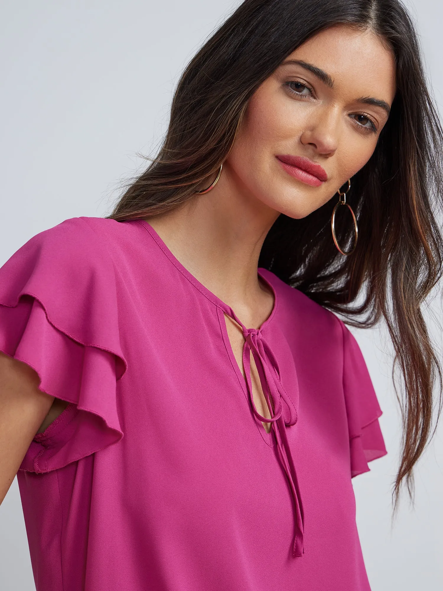 Flutter Sleeve Top