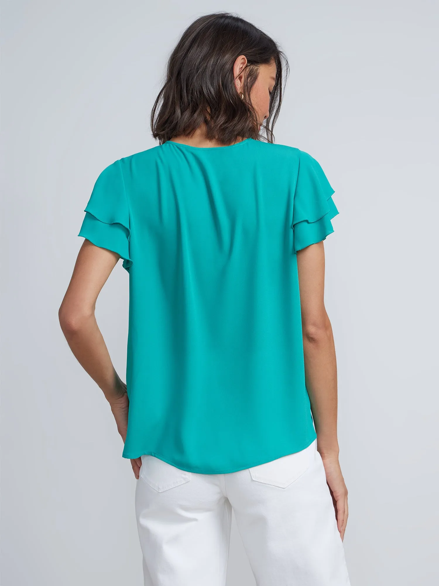 Flutter Sleeve Top