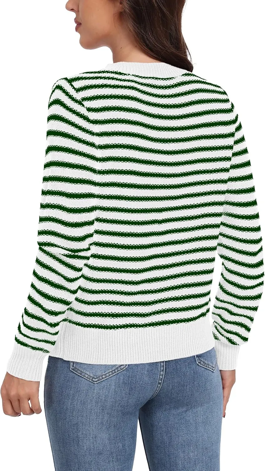 GRECERELLE Women Knit Cardigan Sweaters Long Sleeve Open Front Button Down Casual Trendy Jackets Outwear
