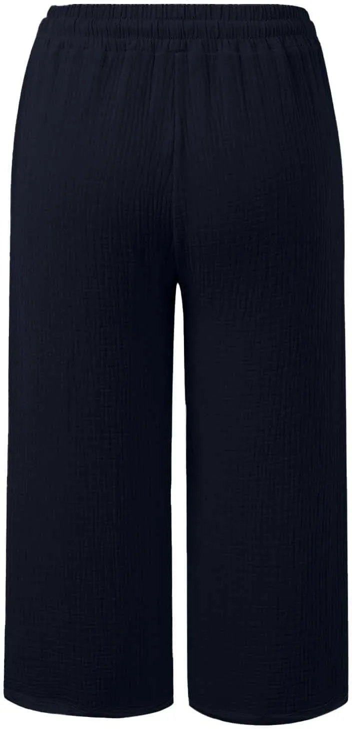 High Waisted Work Pants for Women Wide Leg Dress Pants High Waisted Self tie Belted Lounge Straight Long Trousers with