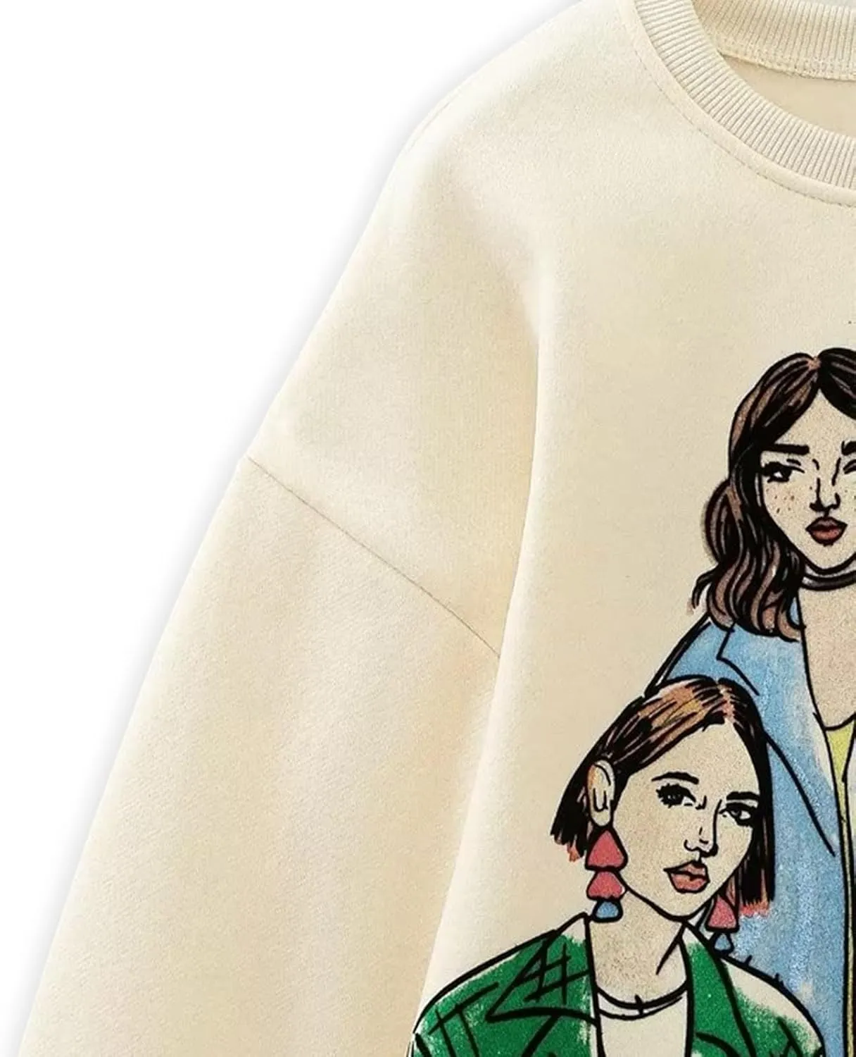 HYxwrjoker Womens Fashion Oversized Long Sleeve Crewneck Sweatshirts Graphic Fall Pullover Tops Casual Trendy