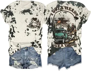 I Got A Heart Like A Truck T Shirt Women Country Music Shirts Nashville Concert Outfit Western Sunset Cowgirl Tops