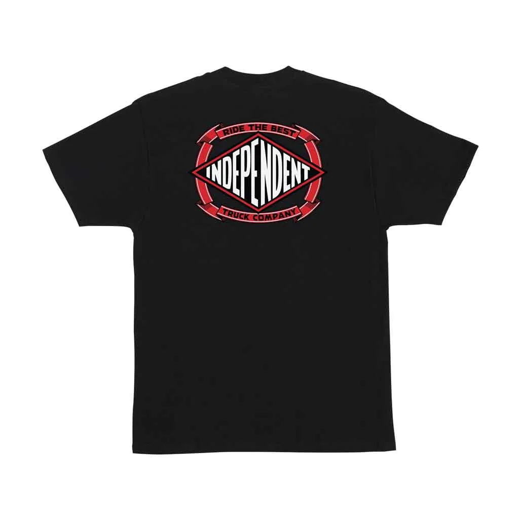Independent Summit Scroll S/S Heavyweight Tee - Black
