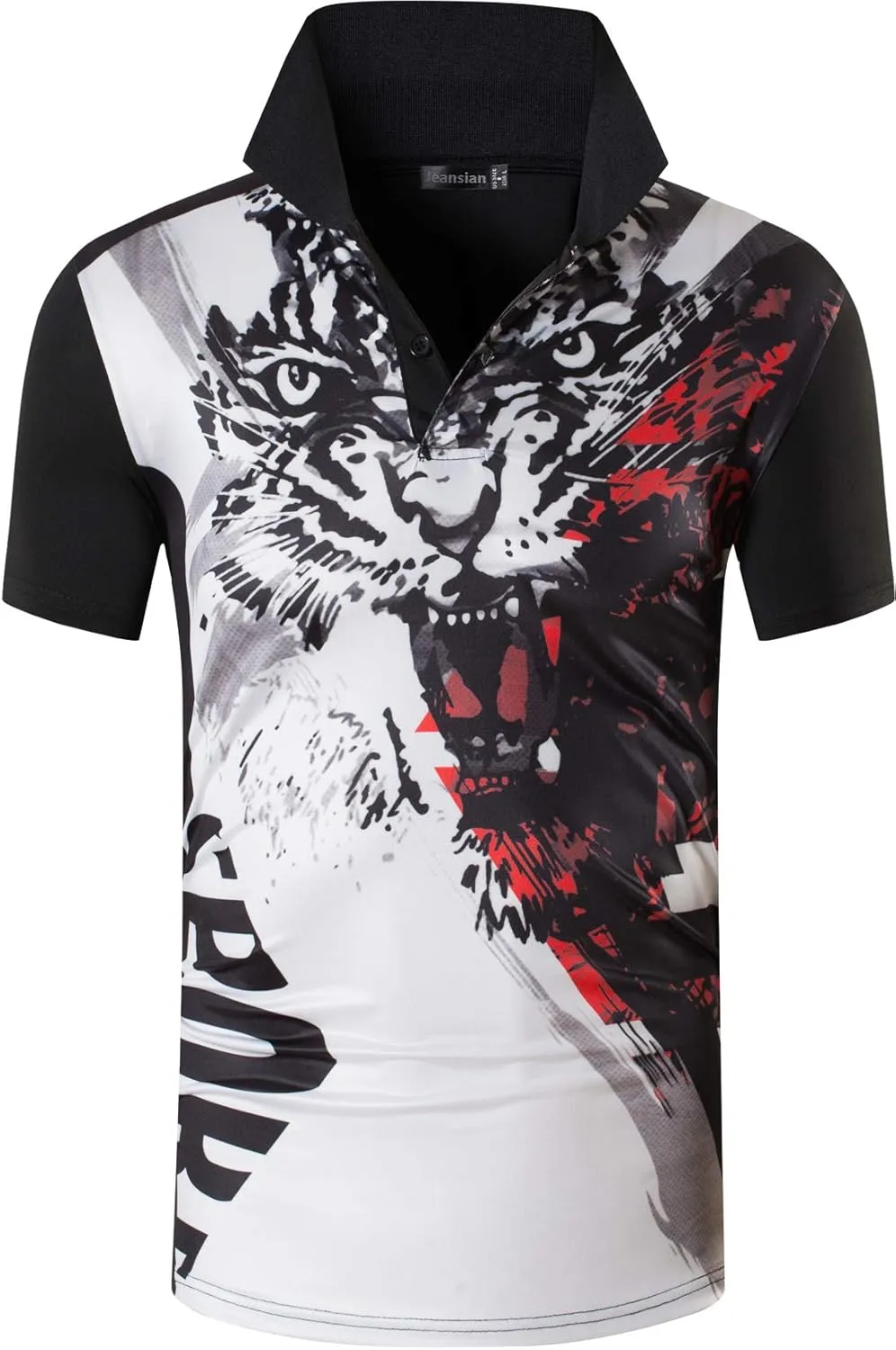 jeansian Men's 3 Packs Ourdoor Sport Quick Dry Polo T-Shirt Tee Tshirt Golf Tennis Bowling Fit LSL195