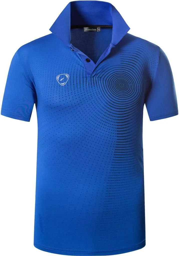 jeansian Men's 3 Packs Ourdoor Sport Quick Dry Polo T-Shirt Tee Tshirt Golf Tennis Bowling Fit LSL195
