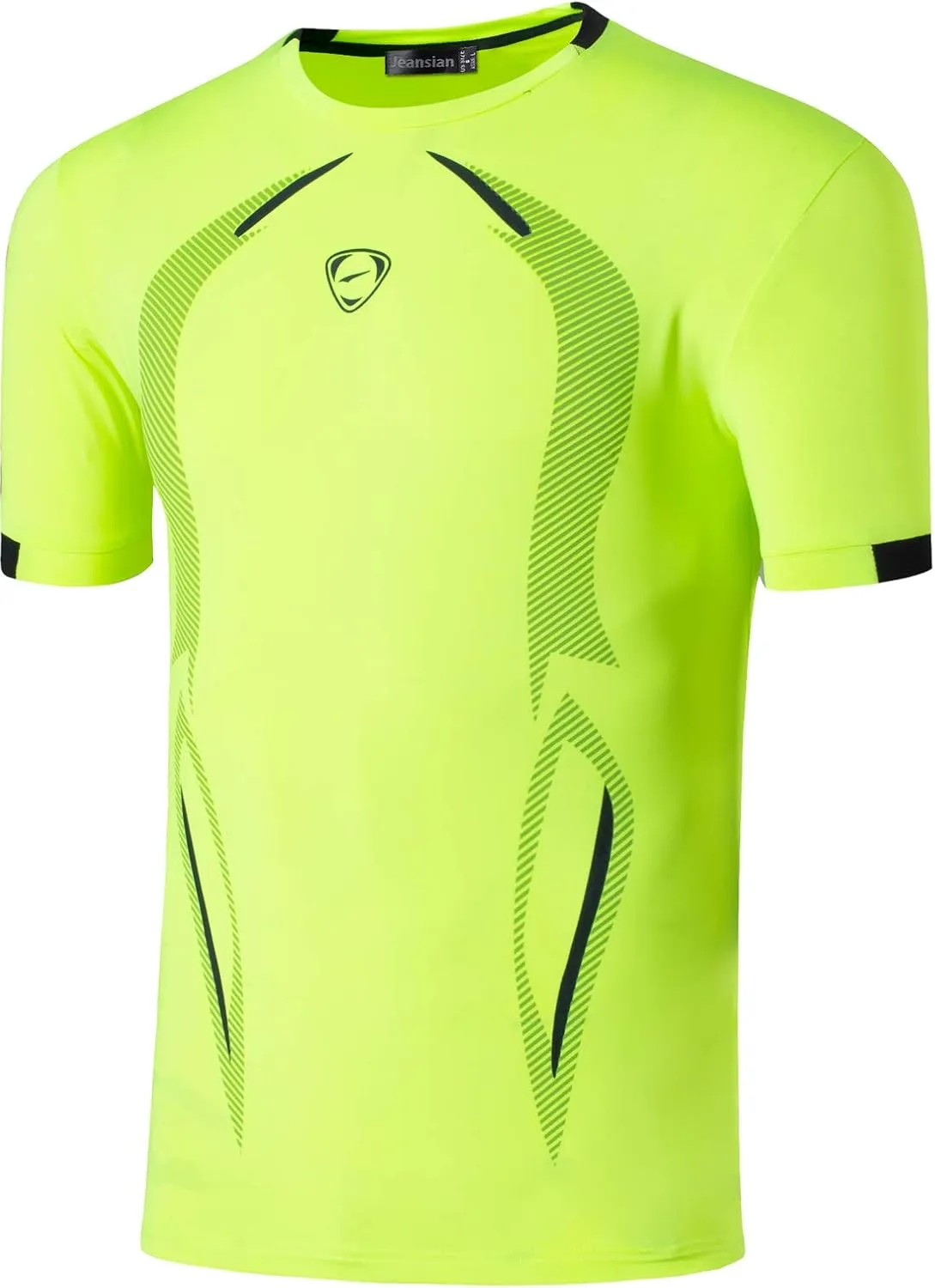 jeansian Men's Sport Quick Dry Fit Short Sleeves Men T-Shirts Tee Shirt Tshirt Tops Golf Tennis Running LSL111