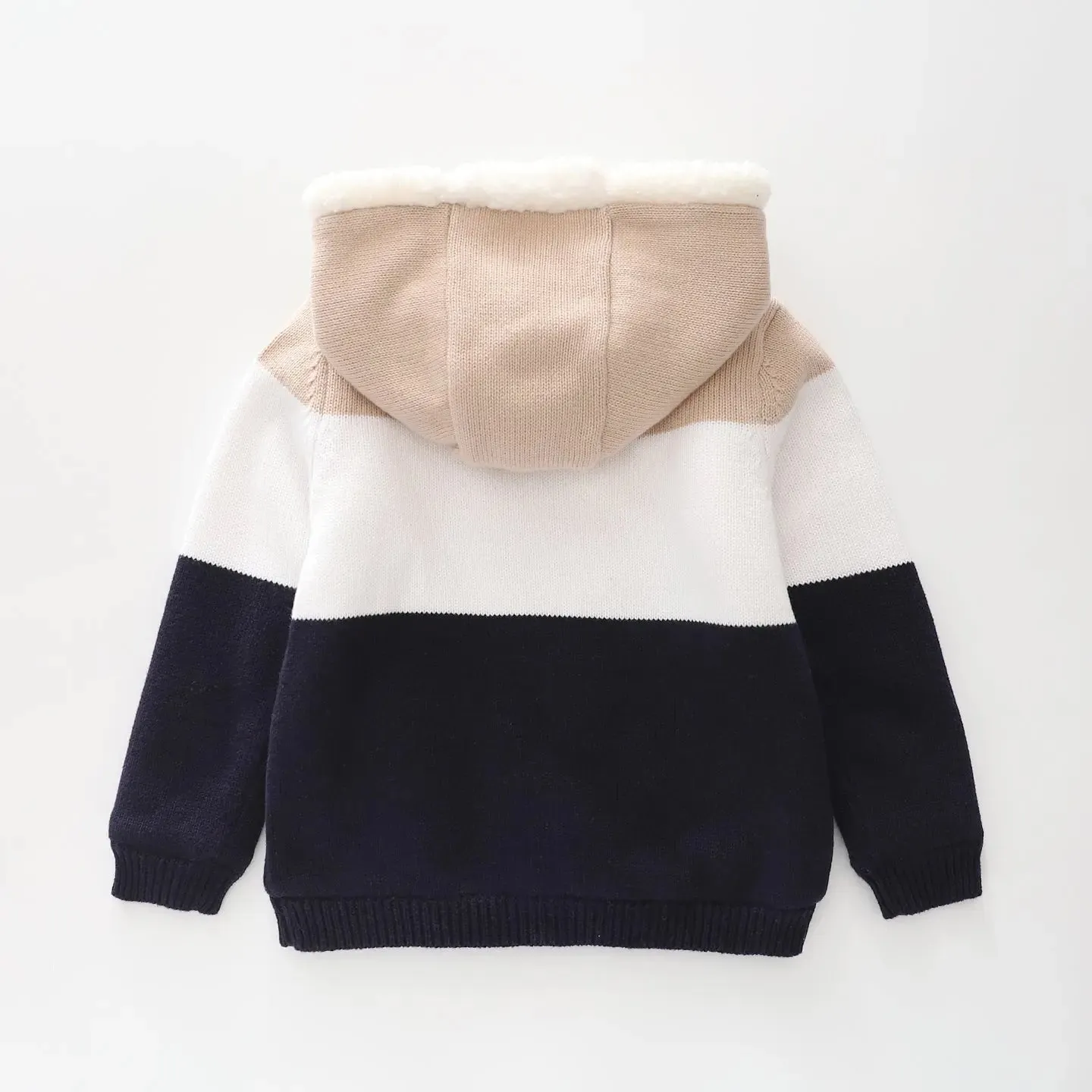 Knit Sherpa Hoodie