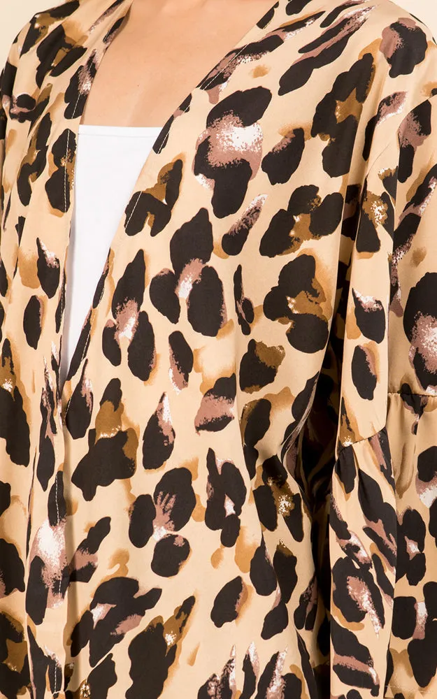 KP3102 Floral Pattern Kimono Cover-Up