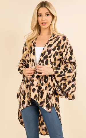 KP3102 Floral Pattern Kimono Cover-Up