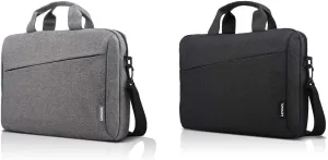 Lenovo Laptop Shoulder Bag T210, 15.6-Inch Laptop or Tablet, Black & Laptop Carrying Case T210, fits for 15.6-Inch Laptop and Tablet, Sleek Design, Durable and Water - Grey