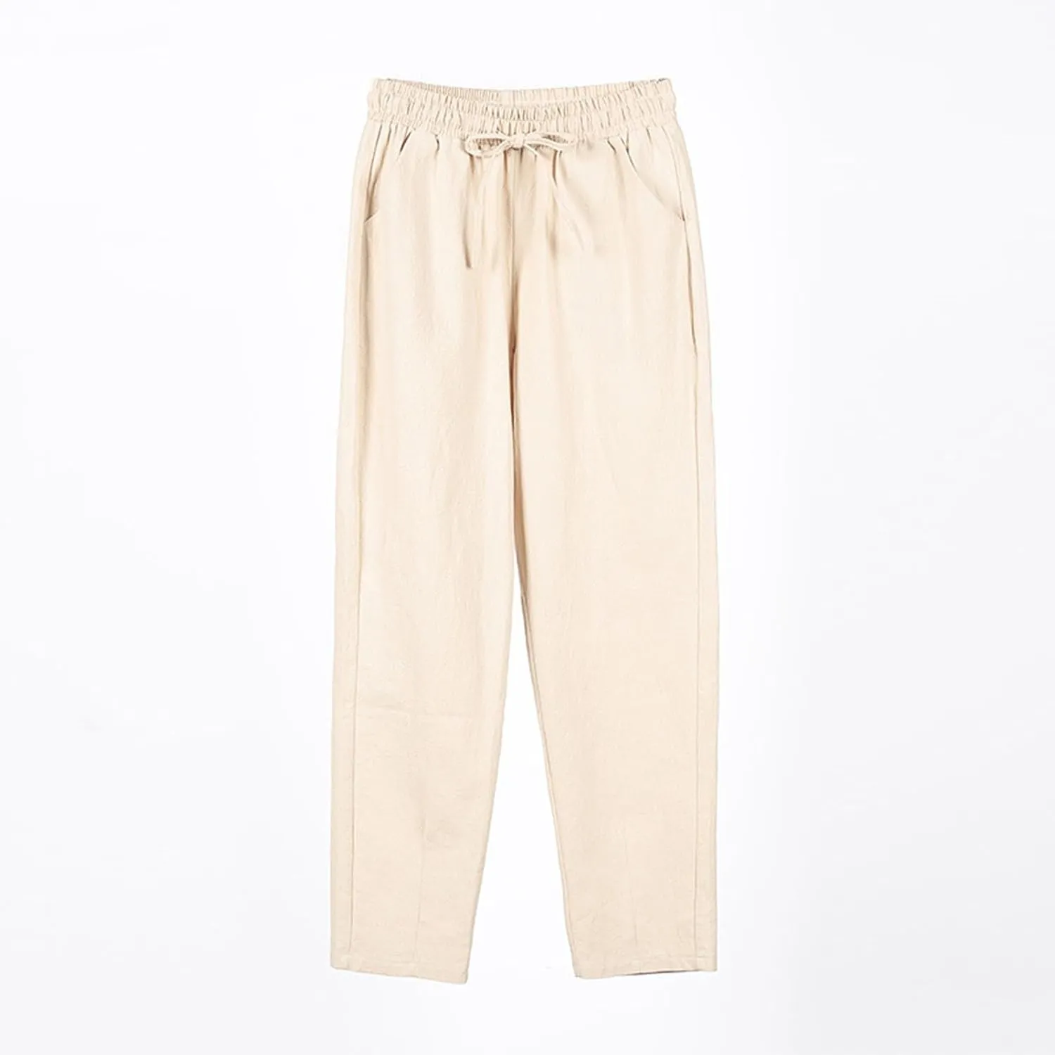 Linen Pants for Women, WomenS Peasant Pants Linen Straight Leg Casual Trendy