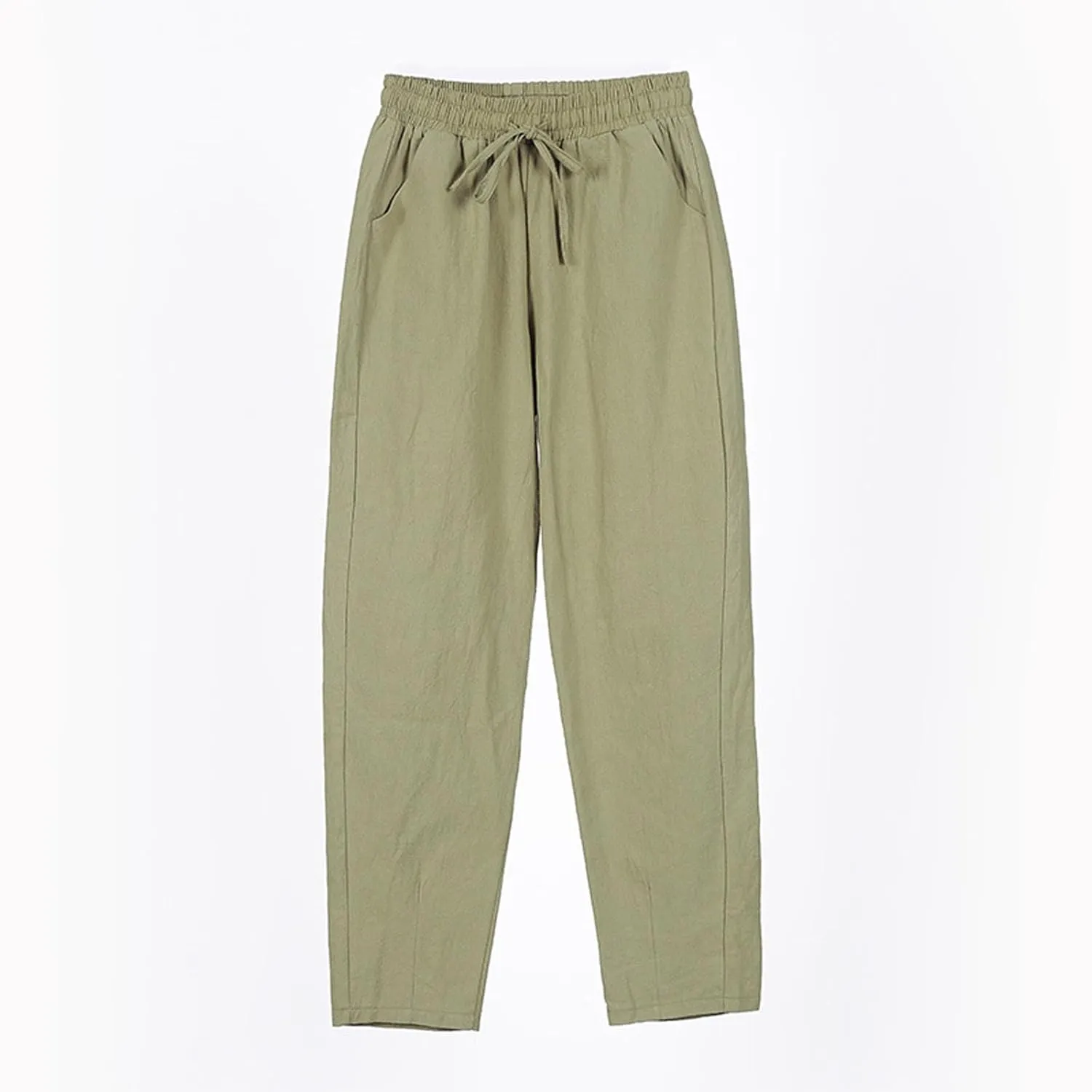 Linen Pants for Women, WomenS Peasant Pants Linen Straight Leg Casual Trendy