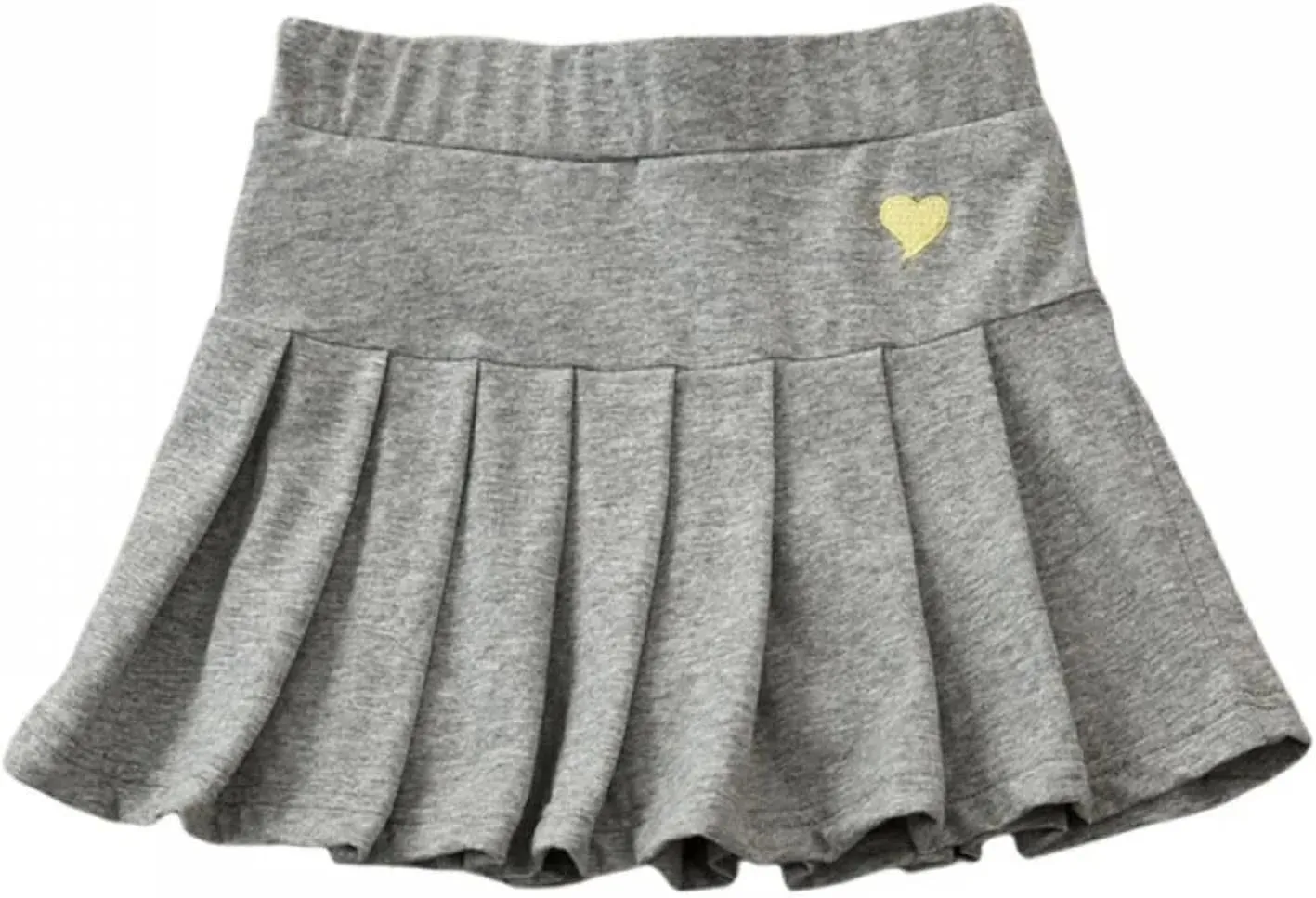 Little Girls Skorts Skirts Heart Print Cotton Pleated Skirt Toddler Cute Casual Trendy School Skirt Prty