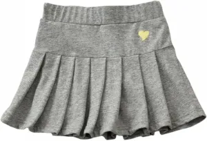 Little Girls Skorts Skirts Heart Print Cotton Pleated Skirt Toddler Cute Casual Trendy School Skirt Prty