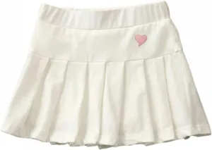 Little Girls Skorts Skirts Heart Print Cotton Pleated Skirt Toddler Cute Casual Trendy School Skirt Prty