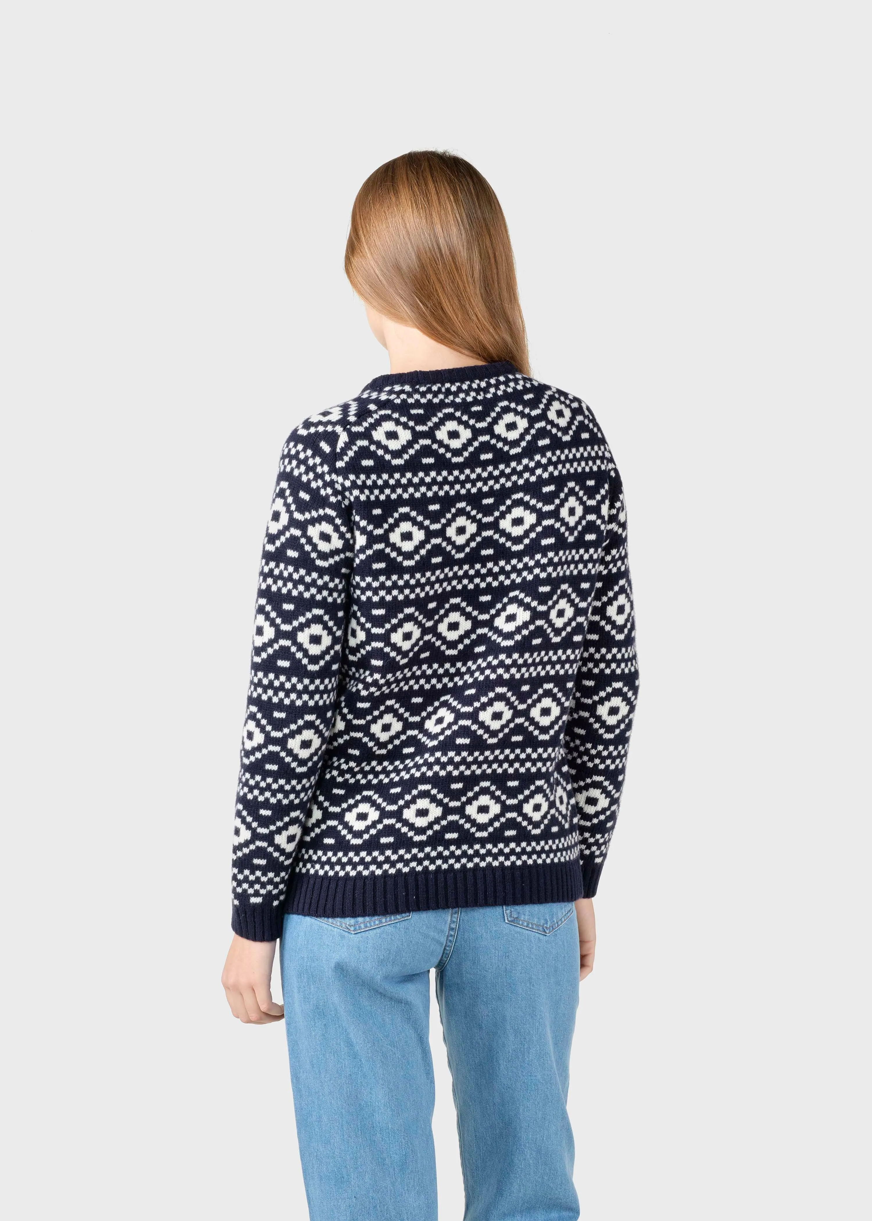 Marie knit  - Navy/cream