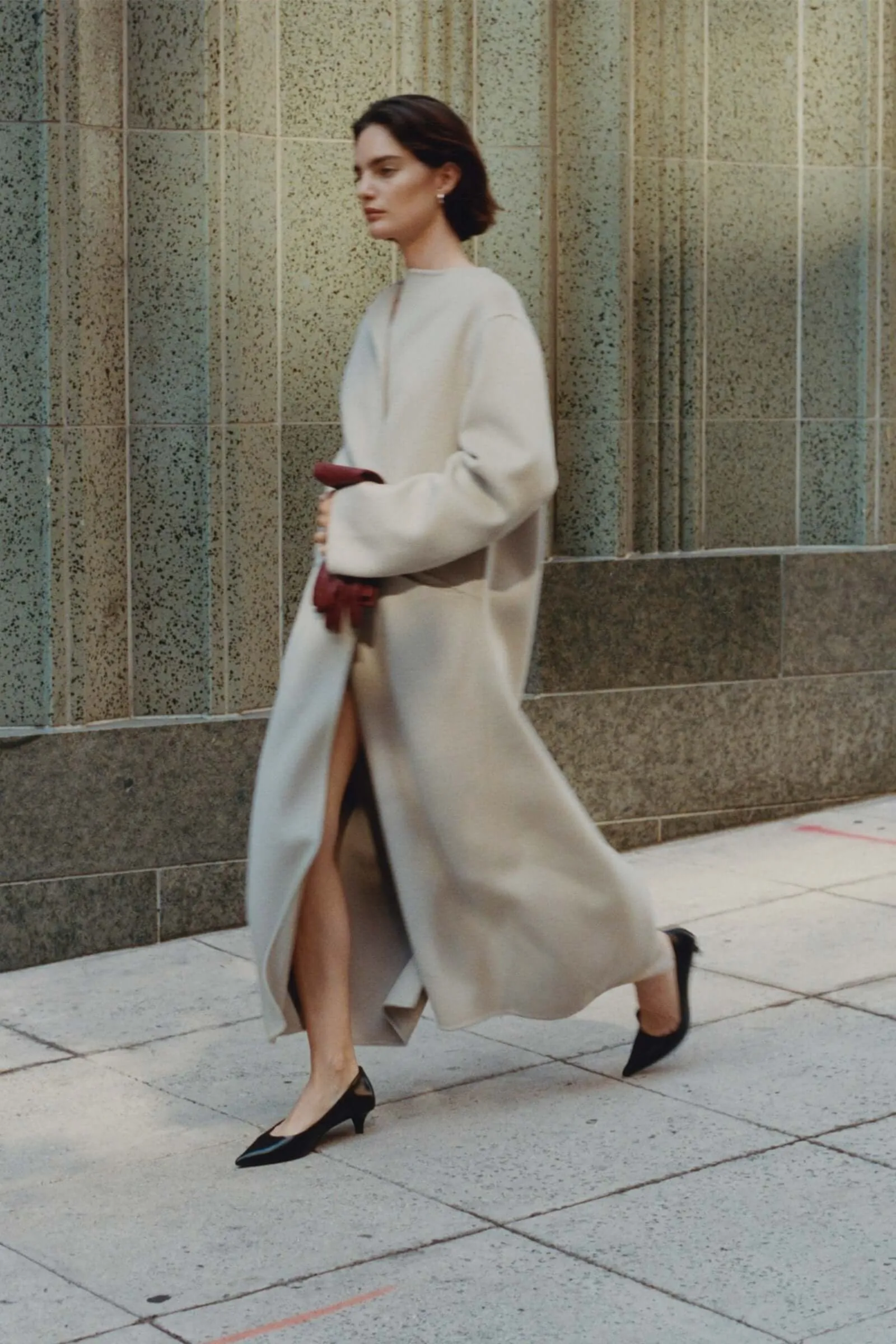 Math Belted Double-Faced Coat