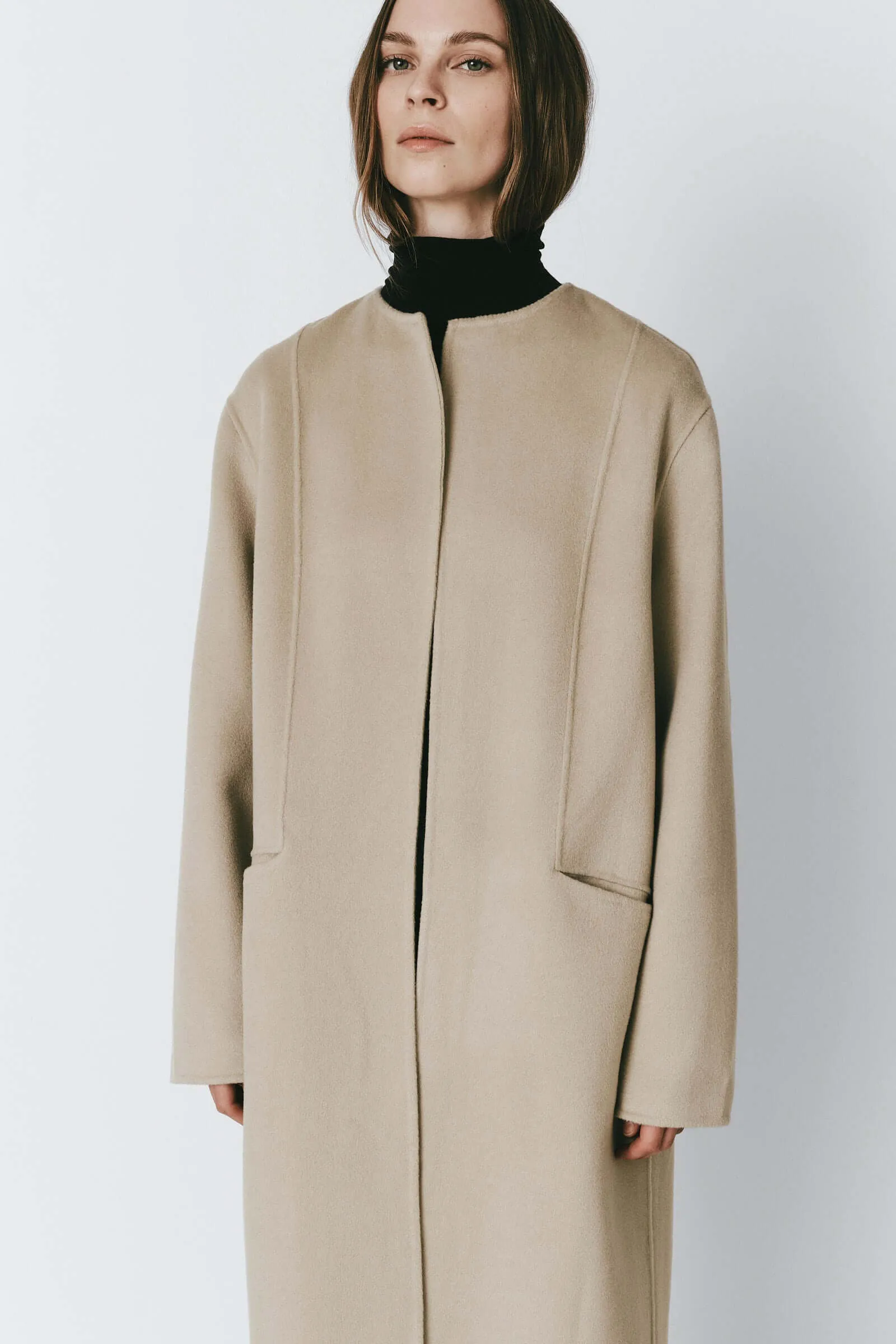 Math Belted Double-Faced Coat