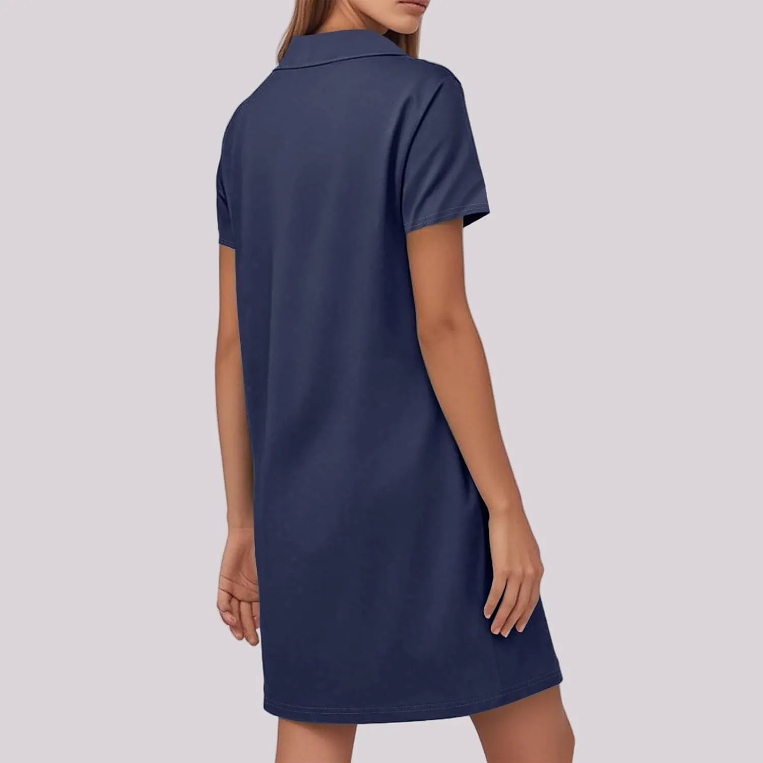 Maxi Dresses for Women 2025 Summer Casual Trendy Short Sleeve V-Neck Solid Color Flowy Dress, S-2XL