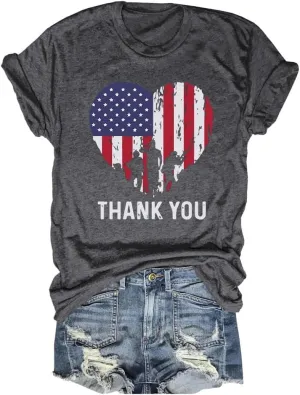 Memorial Day Vintage Poppy T-Shirt for Women Poppy Flower Language Crew Neck Short Sleeve Summer Tee