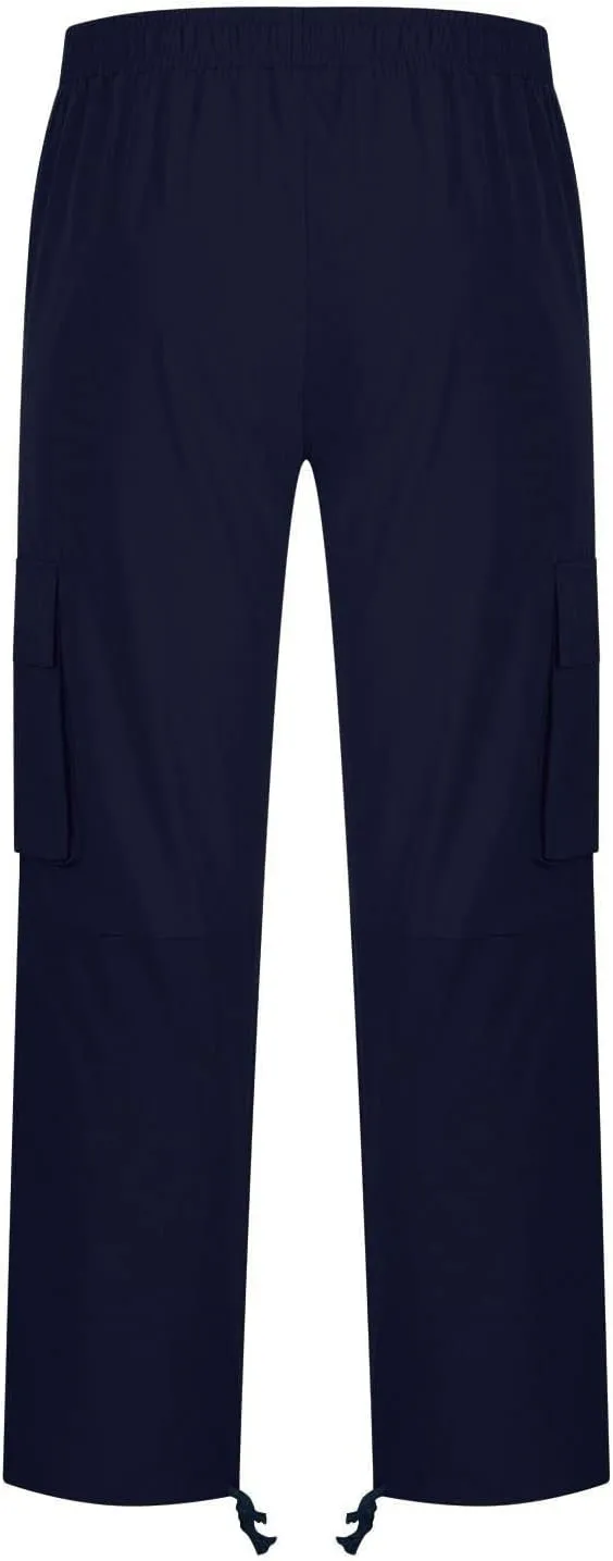 Mens Cargo Pants Straight Casual Trendy Loose Slim Fit Joggers Sweatpants Outdoor Lightweight Athletic Walking Trouser