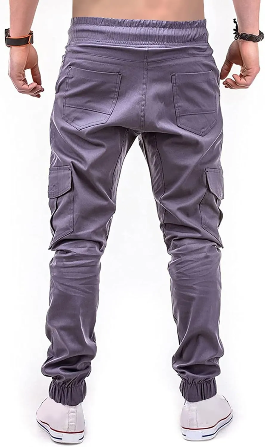 Men's Fashion Loose Handsome PocketJeans Pants Tooling Camouflage Pants M-4XL