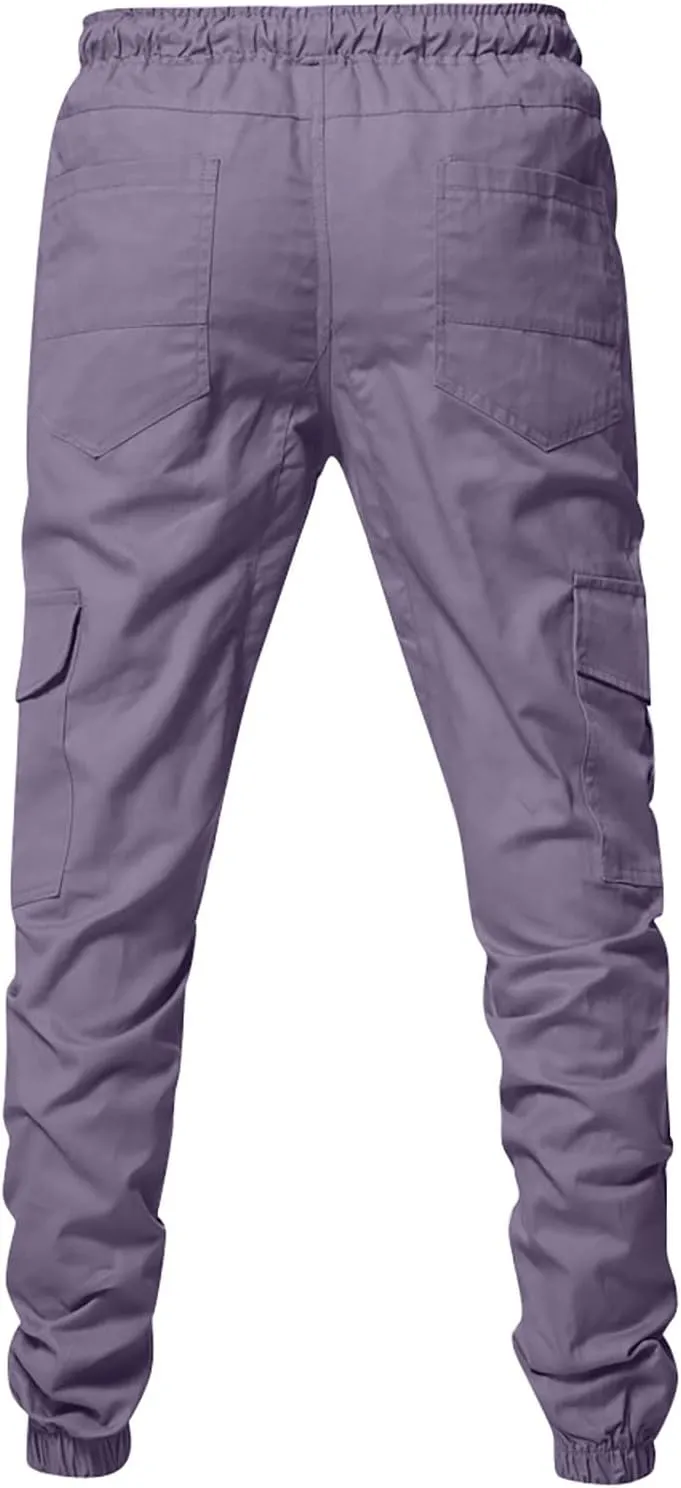 Men's Fashion Loose Handsome PocketJeans Pants Tooling Camouflage Pants M-4XL